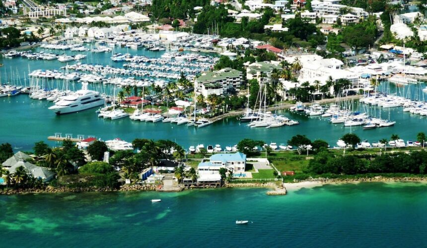 Vue aérienne Marina-Bas-du-Fort Pointe-à-Pitre