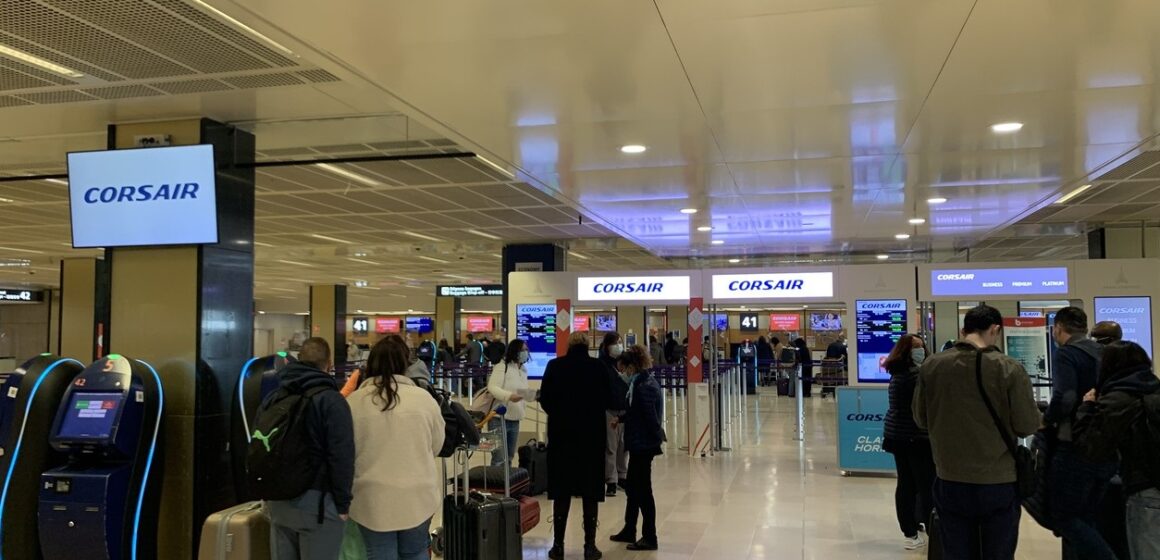 Comptoir Corsair aéroport Orly
