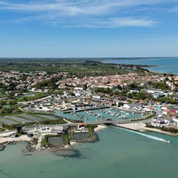Vue aérienne de l'île d'Oléron en Charente-Maritime. Photo : AFP