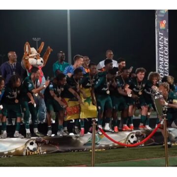 Le RC Lens (France) s’est imposé en finale du tournoi international U16 Mémorial José Gaydu le 31 mai. Photo : Capture Département de Guadeloupe Mémorial José Gaydu : affluence record… et dépenses publiques tenues secrètes