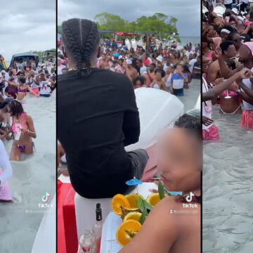 Illustration d'une boat party en Guadeloupe, avril 2022. Photo : Capture écran Twitter DR Illustration d'une boat party en Guadeloupe, avril 2022. Photo : Capture écran Twitter DR