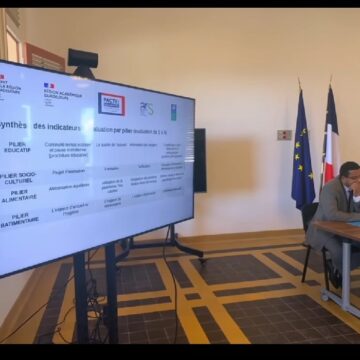 Le 4 juin, l’État a réuni une centaine de participants à la préfecture à Basse-Terre à l’occasion du séminaire départemental du « plan cantines ». Photo : capture écran Préfecture de Guadeloupe