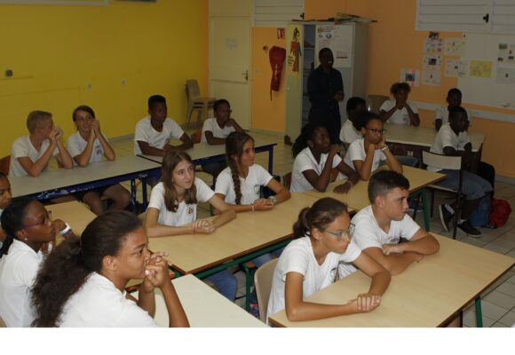 Des élèves en classe en Guadeloupe. Photo d’illustration : Gilles Morel / Sipa